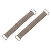 2-Piece Ramie Exfoliating Back Scrubber Set for Shower, Coffee Color view 1