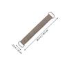 2-Piece Ramie Exfoliating Back Scrubber Set for Shower, Coffee Color view 2