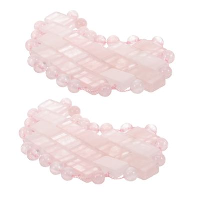 Veemoon Jade Eye Masks, Skin-Friendly and Reusable, 2 Pieces, Natural Jade Cooling Facial Mask, Professionally Polished for Travel and Sleep