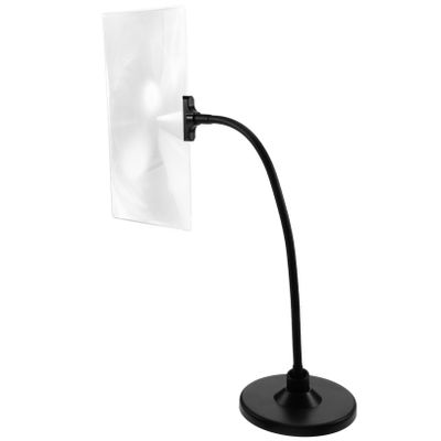 KAILIKETIY Reading Magnifier with Iron Table Stand, 4x Magnification, Flexible Gooseneck and Height-Adjustable Design