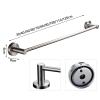 Modern Stainless Steel Towel Rack, Wall-Mounted, 100 cm view 3
