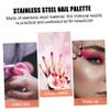 3-Piece Stainless Steel Makeup Mixing Palettes for Nail Art view 2