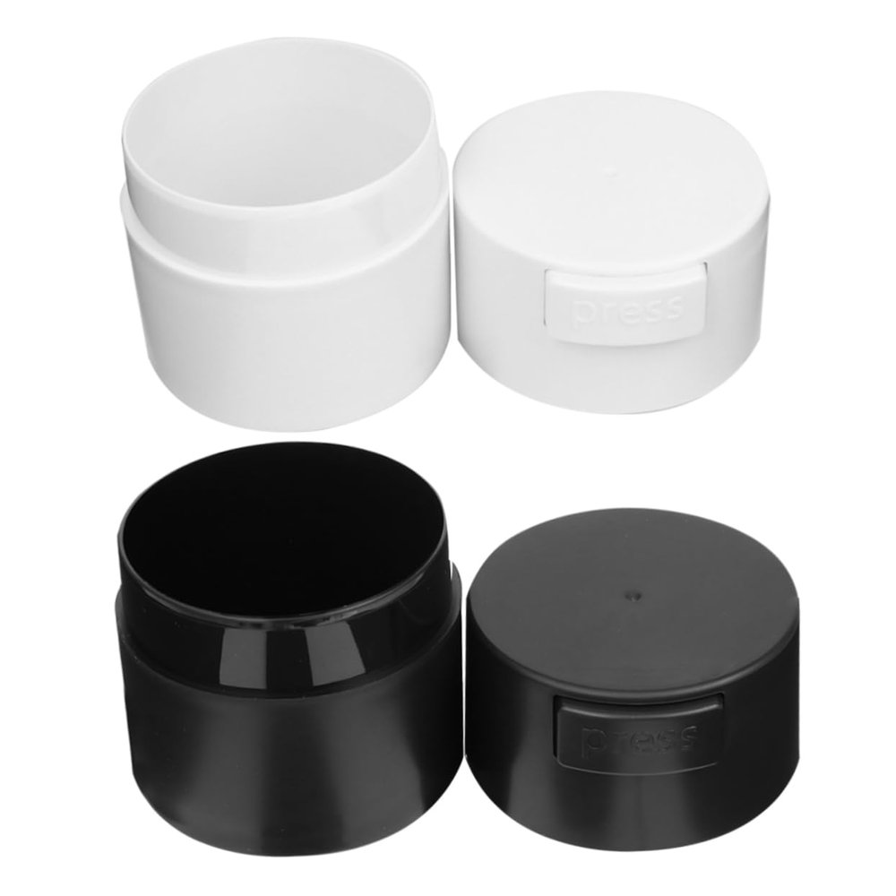 Veemoon Small Hard-Plastic Eyelash Storage Containers, 2-Piece Set
