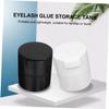 Veemoon Small Hard-Plastic Eyelash Storage Containers, 2-Piece Set view 2