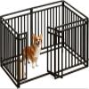 YYingYYue Metal Dog Playpen, Extra-Large, Foldable, Black, 140 × 70 × 80 cm, 6 pcs view 1
