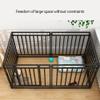 YYingYYue Metal Dog Playpen, Extra-Large, Foldable, Black, 140 × 70 × 80 cm, 6 pcs view 4
