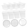 HANABASS 8-Piece Portable Transparent PP Spider Cages with Ventilation and Folding Lids view 2