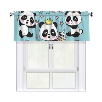 Giant Panda Birthday Party Curtain, 132.1 x 45.7 cm, 1 Panel