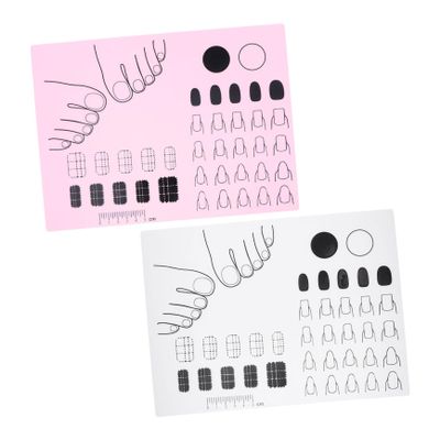 Ipetboom 2-Piece Silicone Nail Practice Mat