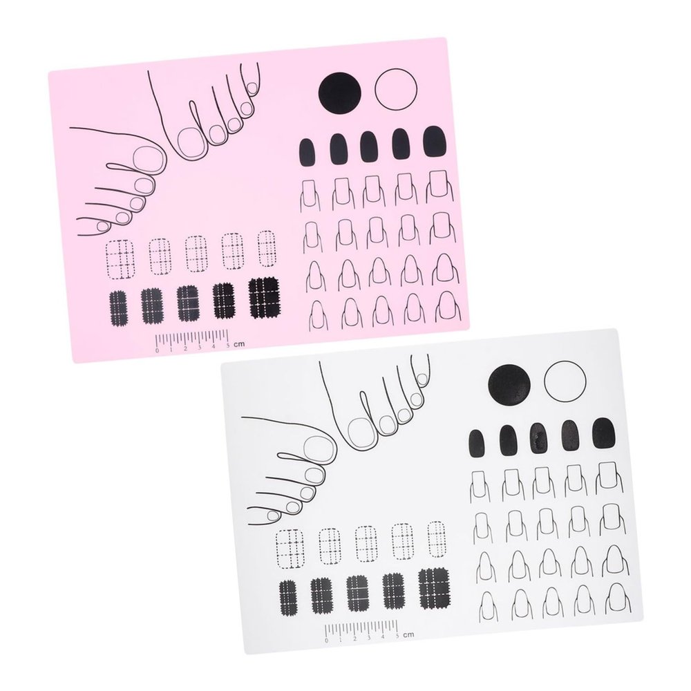 Ipetboom 2-Piece Silicone Nail Practice Mat