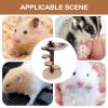 Hamster Ramp, Wooden Ladder with Rest Area and Stainless Steel Food Bowl view 4