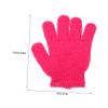 SHERCHPRY 14-Piece Exfoliating Bath Gloves for Body Scrubbing and Showering, Back Massage Gloves, Yellow/White/Purple/Green, Random Color view 2