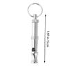Dog Training Whistle with Clear Sound, Portable, Hands-Free, Silver view 2