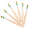 UTHCLO Bamboo Toothbrushes, Ergonomic Design, 6-Pack, Soft Bristles for Thorough Cleaning, Outdoor and Travel view 1