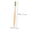 UTHCLO Bamboo Toothbrushes, Ergonomic Design, 6-Pack, Soft Bristles for Thorough Cleaning, Outdoor and Travel view 2