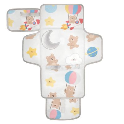 Reusable Changing Pads with Wipes Pocket for Moms, Dads, and Babies