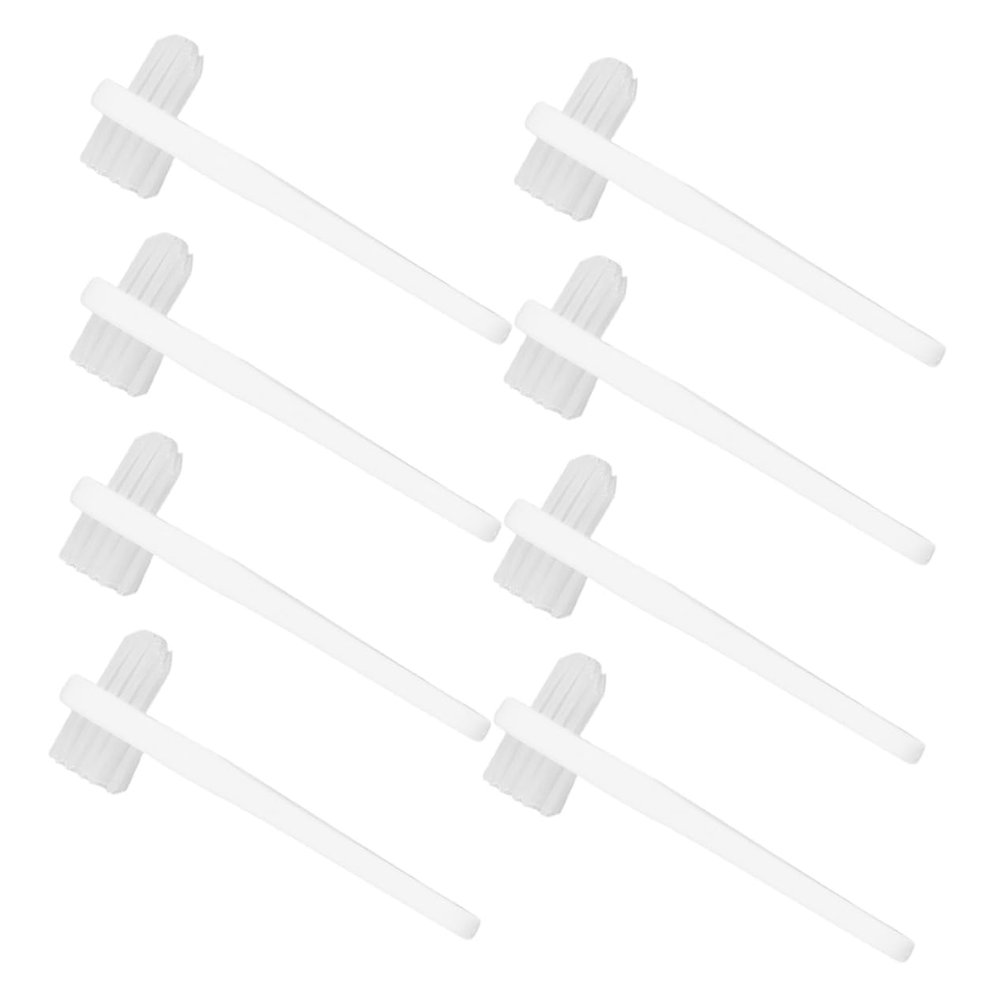 SECFOU 8-Piece Denture Brushes with Comfortable Handles and Double-Sided Cleaning for Denture Care