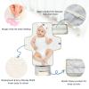 Reusable Baby Changing Mat with Brown Teddy Fabric, Washable and Foldable view 3