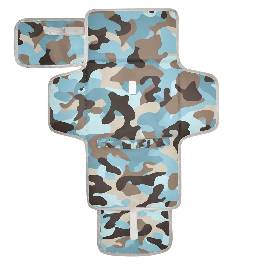 Reusable Baby Changing Pad with Tissue Pocket, Portable Changing Mat