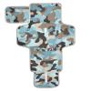 Reusable Baby Changing Pad with Tissue Pocket, Portable Changing Mat view 1