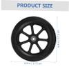 CTIRCHIU 7-Inch Replacement Front Wheels, Black, PVC and Metal view 2