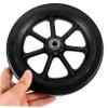 CTIRCHIU 7-Inch Replacement Front Wheels, Black, PVC and Metal view 3
