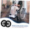 CTIRCHIU 7-Inch Replacement Front Wheels, Black, PVC and Metal view 4