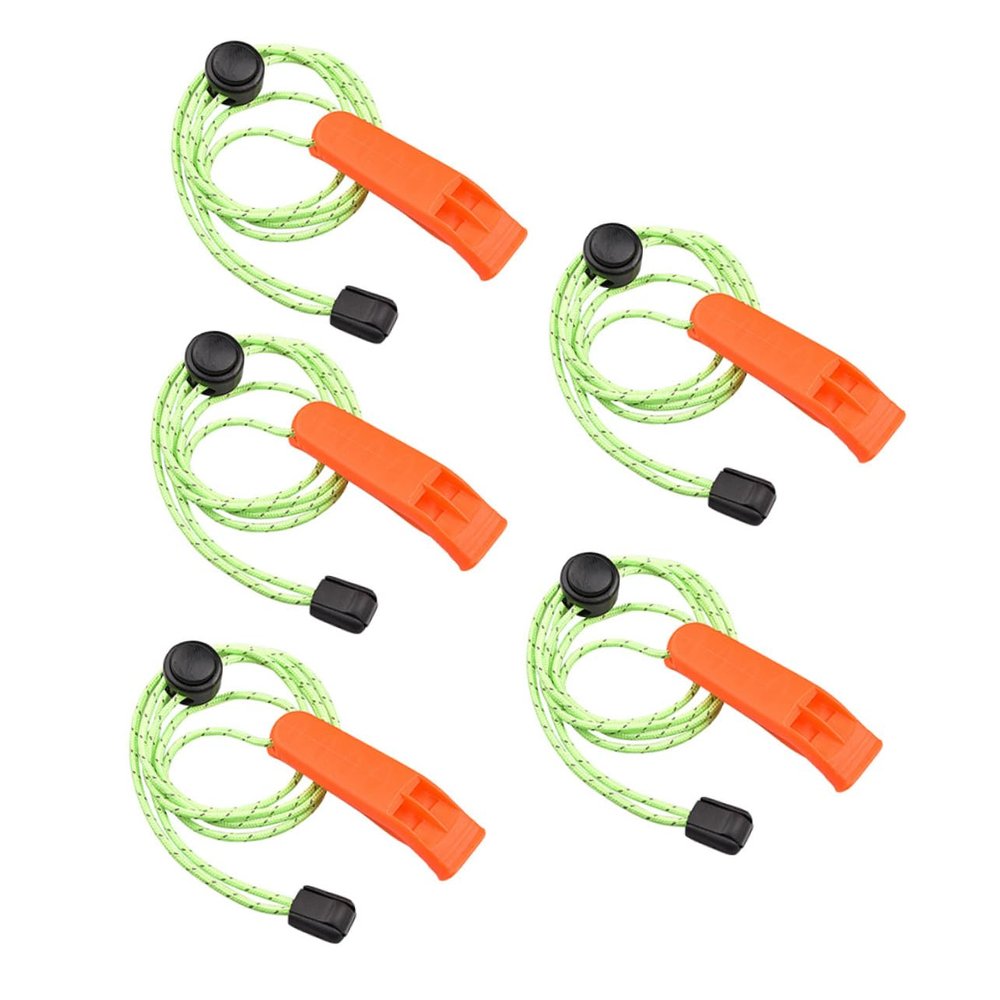 VICASKY 5-Piece Outdoor Safety Whistle Set