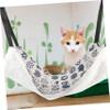 BAZEITFLOW Cat Swing Bed with Adjustable Cozy Hammock for Pets view 3