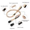 Reflective Dog Leash with Adjustable Closures for Walks and Travel view 3