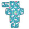 Elegant Reusable Flamingo Baby Changing Pad with Pillow and Tissue Pocket view 1