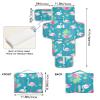 Elegant Reusable Flamingo Baby Changing Pad with Pillow and Tissue Pocket view 4