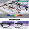 KOOSUFA Round Pilot Blue-Light Reading Glasses, Black, +4.0 view 3