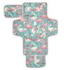 Flamigo Vintage Valentines Reusable Wipeable Baby Changing Pad with Wipe Pocket view 1