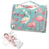 Flamigo Vintage Valentines Reusable Wipeable Baby Changing Pad with Wipe Pocket view 2