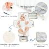 Reusable Baby Diaper Changing Pad with Cartoon Unicorns, Pocket, and Built-In Pillow view 3