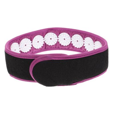 Portable Acupressure Headband for Fitness and Yoga, Purple, ABS/Polyester