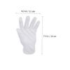 Gatuida Washable White Cotton Gloves, 16 Pairs, Elastic Jewelry and Watch Inspection Gloves view 2