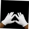 Gatuida Washable White Cotton Gloves, 16 Pairs, Elastic Jewelry and Watch Inspection Gloves view 4