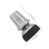Universal Crutch Tip with Joint, Rubber and Stainless Steel view 2