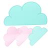 Toyvian 4-Piece Cloud-Shaped Non-Slip Pet Bowl Mats for Dogs and Cats view 1