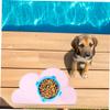 Toyvian 4-Piece Cloud-Shaped Non-Slip Pet Bowl Mats for Dogs and Cats view 4
