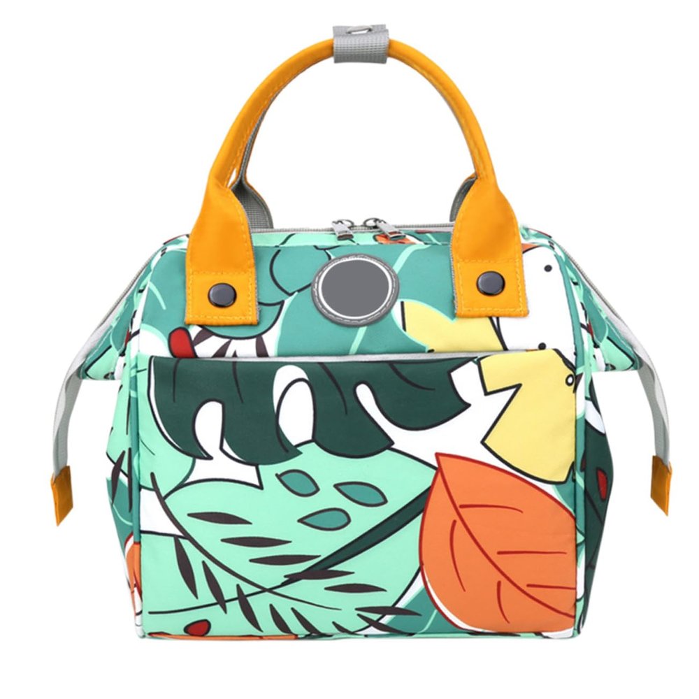 VANZACK Diaper Backpack for Mothers with Compartments, Green, Oxford Fabric