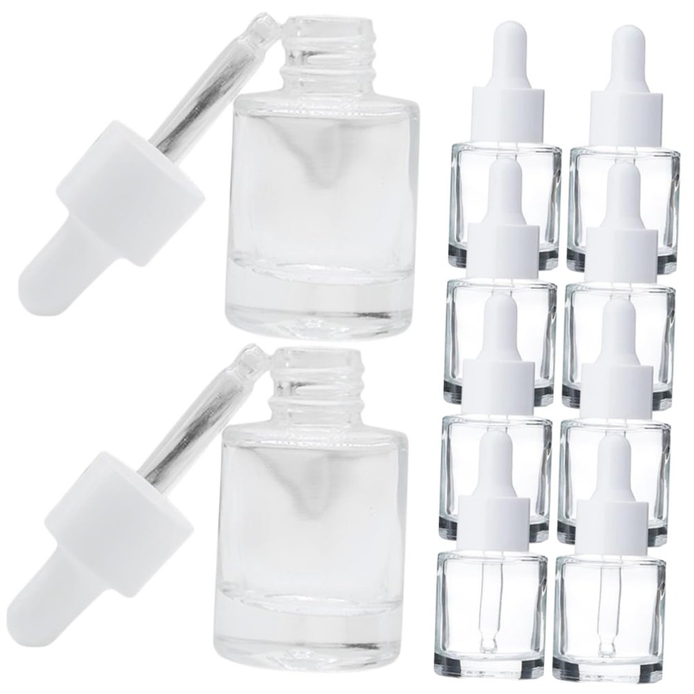 Homoyoyo 20-Piece Small Dropper Bottles for Essential Oils and Liquids