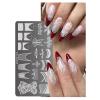 Flower & French Nail Stamping Plate view 3