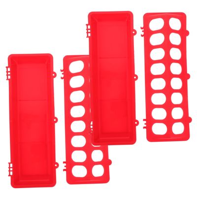VICASKY 2-Pack Closable PP Feed Troughs with Anti-Drip Function