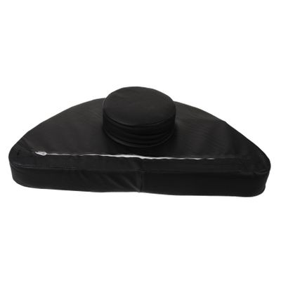 Sosoport Massage Table Headrest Cushion with Face Hole, Black PU