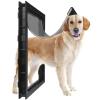 NJIEzhao Large Pet Door with Magnetic Closure, Automatic Closing, Two-Way PVC Flap, White view 2