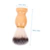 BATHVEVE Men's Shaving Brush Set with Stainless Steel Bowl and Wooden Handle view 2