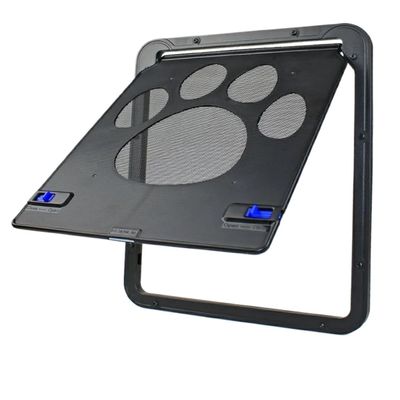 NJIEzhao Lockable Pet Door with Magnetic Screen for Dogs and Cats